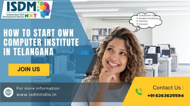 how to start computer institute in Telangana, computer education business in Telangana, computer training center in Telangana