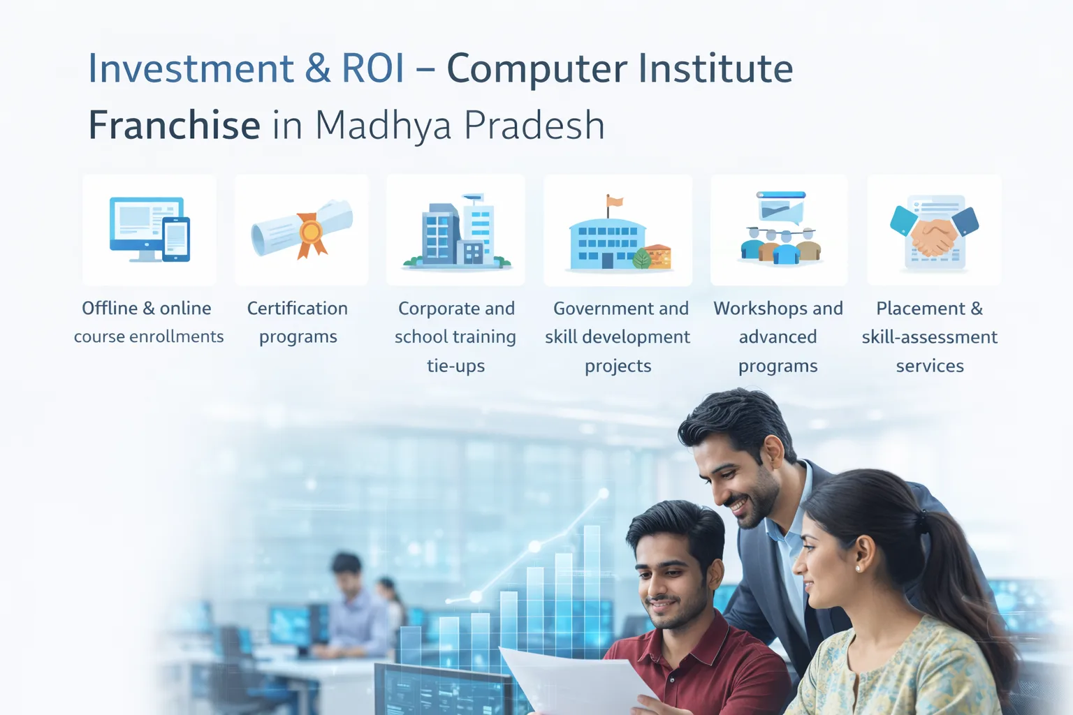 low investment computer institute franchise in Madhya Pradesh, profitable education franchise business model in MP, computer training institute franchise ROI structure, education franchise income and revenue model