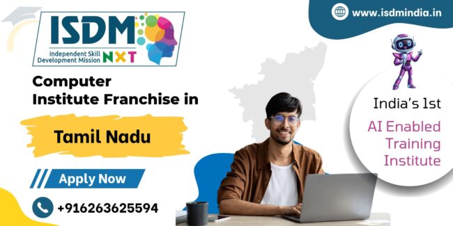 Computer Institute Franchise in Tamil Nadu by ISDM NxT, AI enabled computer training institute franchise in Tamil Nadu , Students learning computer courses in ISDM NxT institute