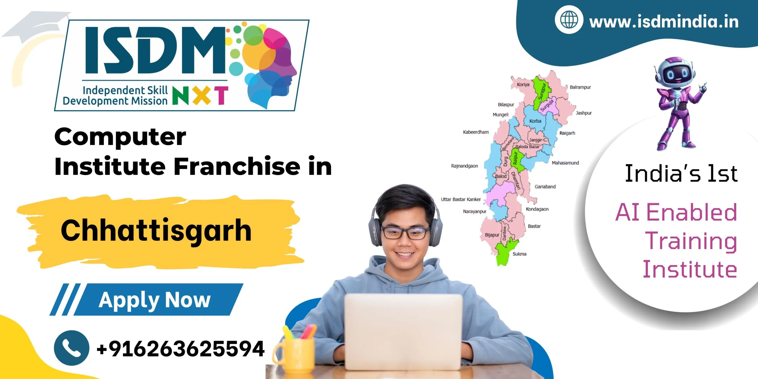 Computer institute franchise in Chhattisgarh by ISDM NxT , AI enabled computer training institute franchise in Chhattisgarh , Students learning computer courses in ISDM NxT institute Chhattisgarh