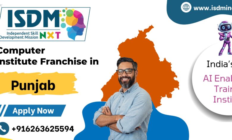 computer institute franchise in Punjab by ISDM NxT, education franchise business opportunity in Punjab, AI enabled computer training institute franchise in Punjab, computer institute classroom setup in Punjab, edtech franchise opportunity in Punjab