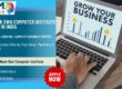 Best computer institute franchise in India, modern computer training classroom, students learning on desktop computers, professional IT training center, education business opportunity India