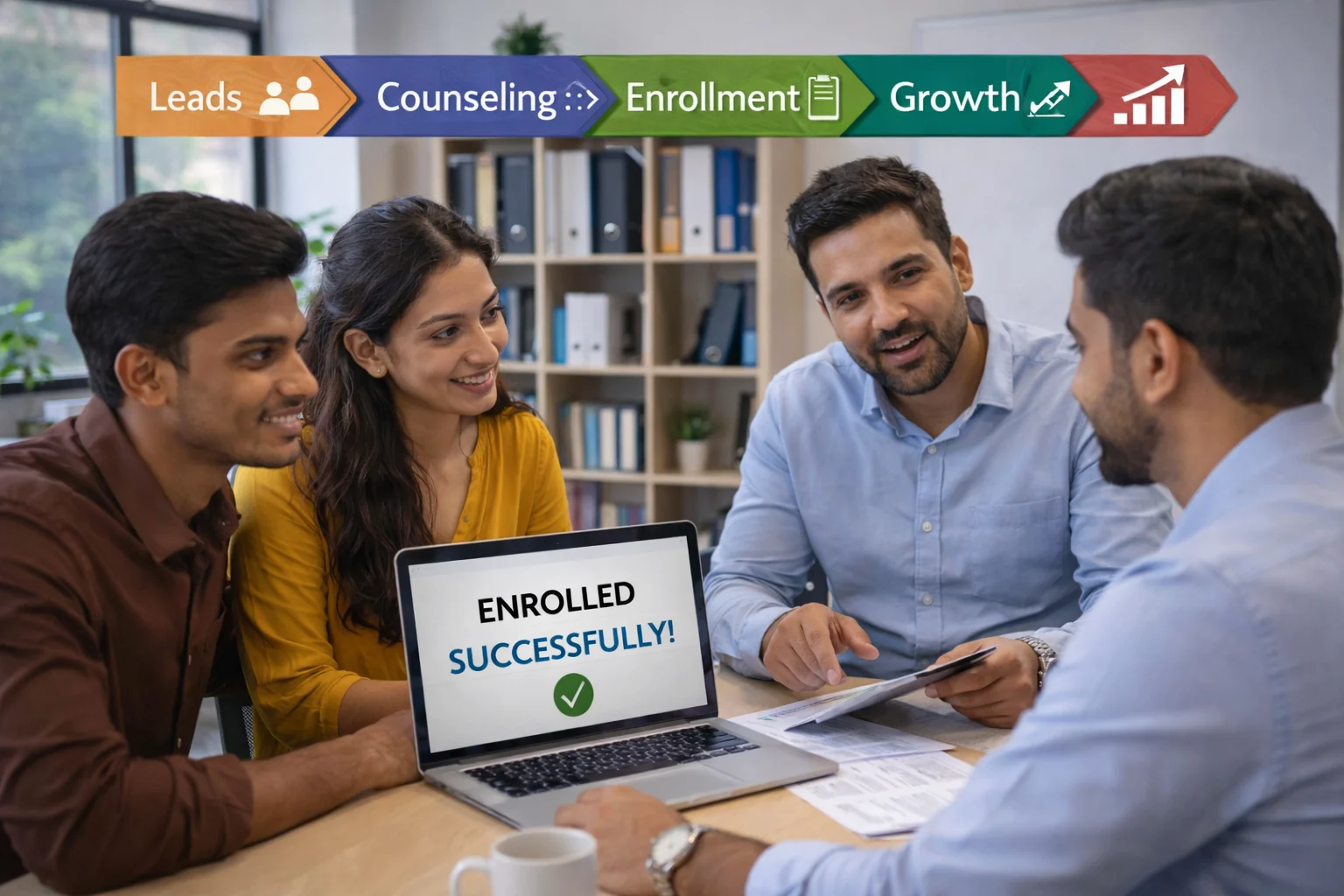 assisting in enrollment process securely